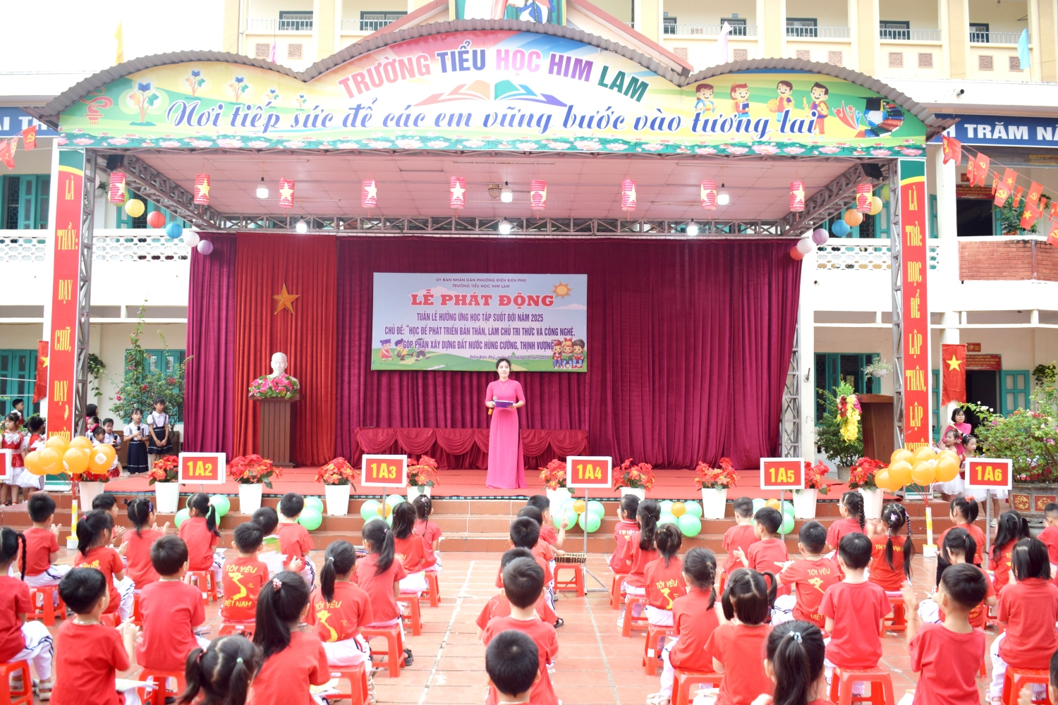 TRƯỜNG TIỂU HỌC HIM LAM TỔ CHỨC LỄ HƯỞNG ỨNG TUẦN LỄ HỌC TẬP SUỐT ĐỜI NĂM 2025